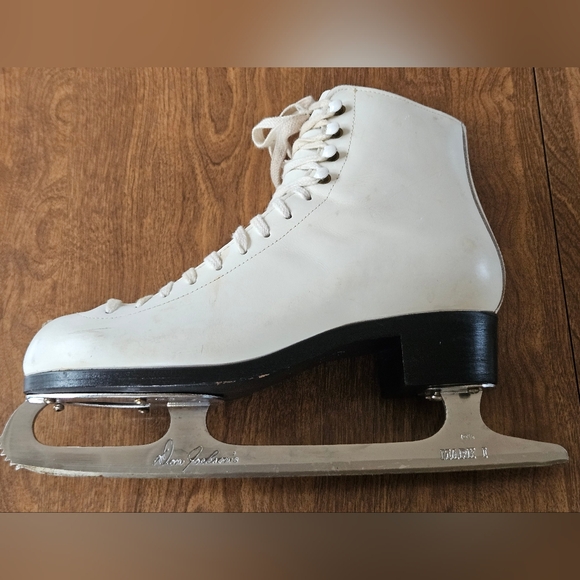 VINTAGE DON JACKSON ICE FIGURE SKATES CZECHOSLOVAKIA 8.5 B 800 MARK I 10 2/3 - Picture 3 of 14